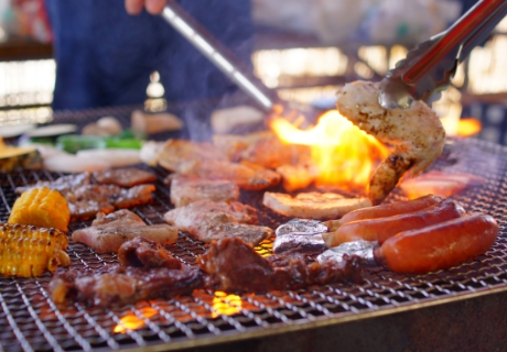 BBQの様子